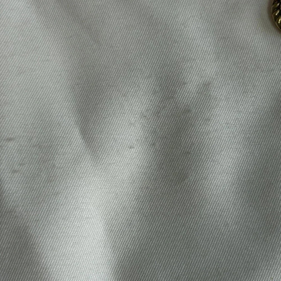 Fauroche by Lori Weidner Vintage 80s Cream Military Jumpsuit Gold Buttons Size 5 - Picture 5 of 11